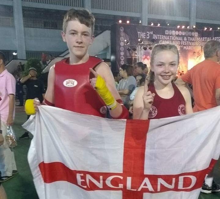 Teens Muay Thai training